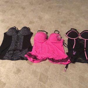 Playboy Lingerie - set of 3. Size Large.
